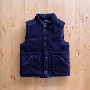 Polo Ralph Lauren Quilted Plaid-Lined Vest Boy's 7